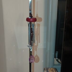 Purple and Silver Wind Chime NWT